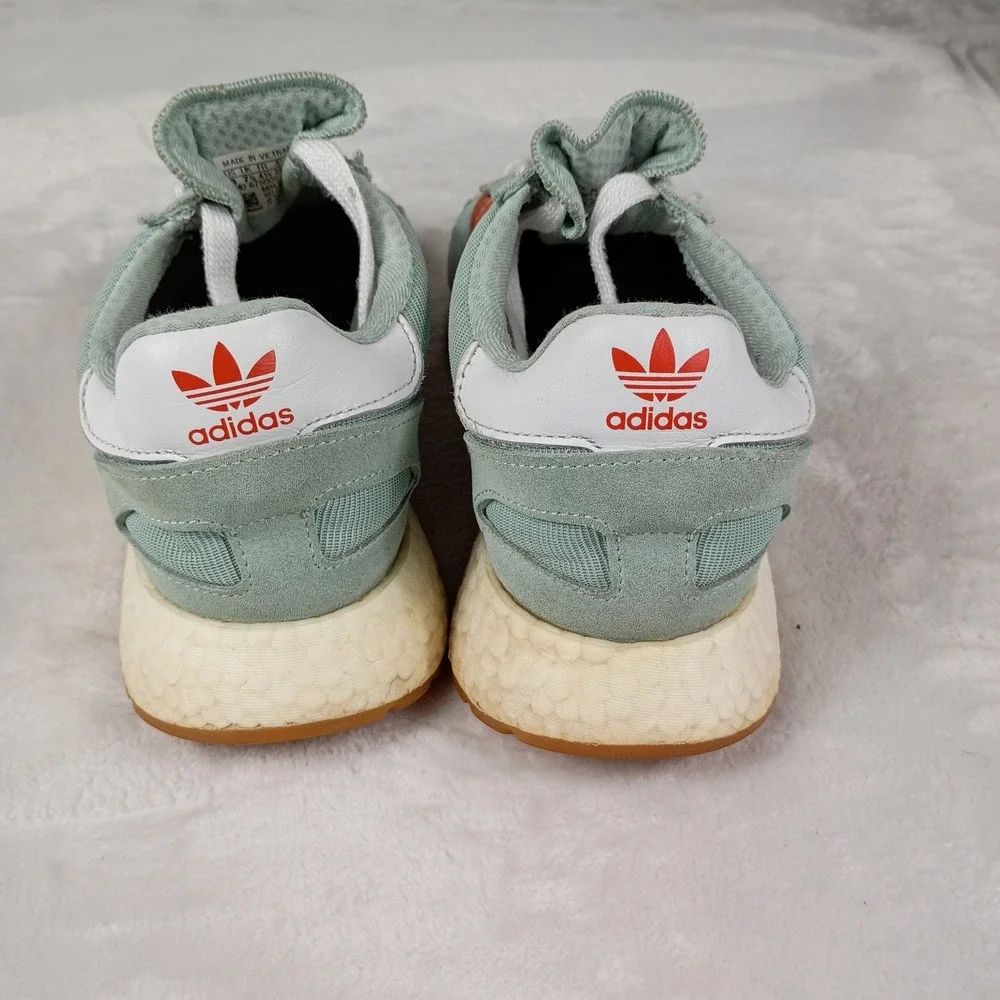 Adidas I-5923 Sneakers Mens 8 Green Orange Boost Retro Running Gorpcore Shoes